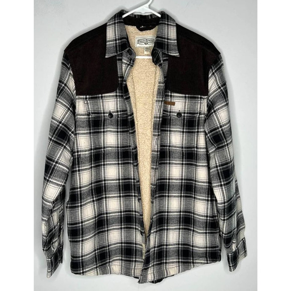 field and stream Other - Vintage Field & Stream Men's Sherpa Lined Flannel Corduroy Button Down Small